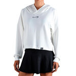 Padelbekleidung Endless Endless Hypersoft Sweat &agrave; capuche Femmes-blanc