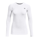 Vêtements Under Armour Under Armour Authentics Crew Haut Manches Longues Femmes-Blanc