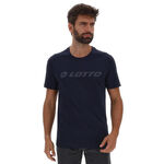 V&ecirc;tements Lotto Lotto MSC II Logo Tee T-shirt Hommes-bleu fonc&eacute;