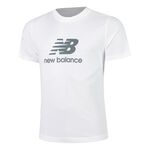V&ecirc;tements New Balance New Balance Essentials Logo T-shirt Hommes-Blanc