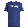 Graphic T-shirt Hommes-Bleu Foncé,Blanc