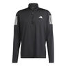 Own The Run Half Zip Camiseta De Manga Larga Hombres - Negro