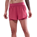 V&ecirc;tements Nike Nike Swift 2in1 Short de running Femmes - berry, argent