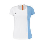 V&ecirc;tements Babolat Babolat Play D&eacute;bardeur Tank Top Filles-Blanc,Bleu Clair