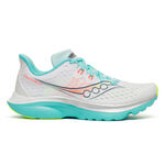 Chaussures de running Saucony Saucony Kinvara 16 Chaussure de running sans stabilisateurs Femmes-blanc, turquoise