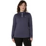 Core Winter 1/2 Zip Maillot De Course Femmes-Bleu Gris
