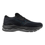 Chaussures de running Mizuno Mizuno Wave Serene GTX Chaussure De Running Sans Stabilisateurs Hommes-Gris Fonc&eacute;, Noir