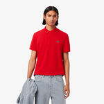V&ecirc;tements Lacoste Lacoste Ribbed Collar Polo Hommes - rouge
