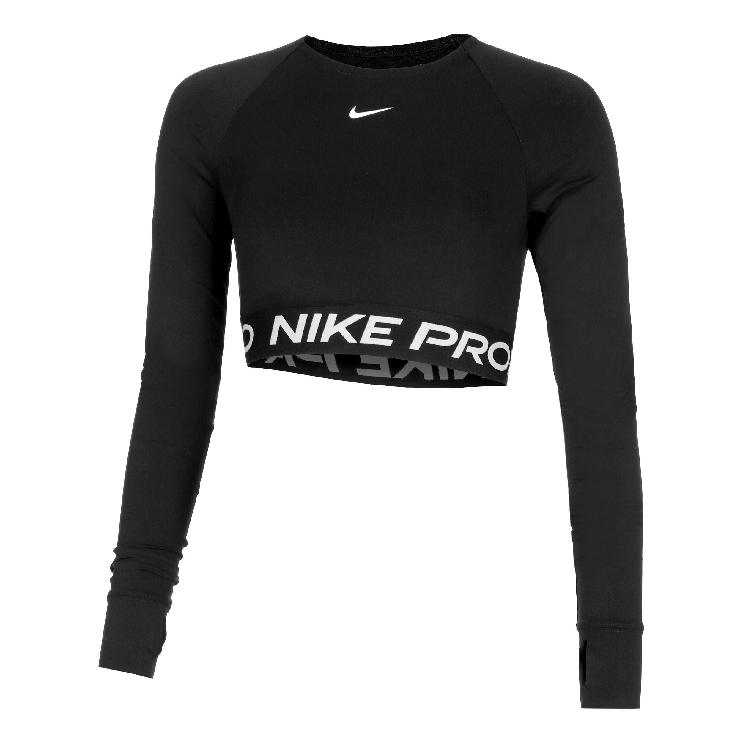 Buy Nike Pro Dri Fit 365 Crop Haut Manches Longues Femmes Noir online Tennis Point CH