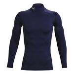 Vêtements Under Armour Under Armour Coldgear Comp Mock Haut Manches Longues Hommes-Bleu Foncé