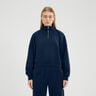 Carrera 1/4 Zip Haut manches longues Femmes - bleu foncé, 