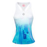 Yaka Tech D&eacute;bardeur Tank Top Femmes-Blanc,Bleu Clair