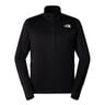 Winter Warm Pro 1/4 Zip Maillot De Course Hommes-Noir