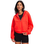 V&ecirc;tements Under Armour Under Armour Icon Fleece Halfzip Sweat &agrave; capuche Femmes-rouge, rouge