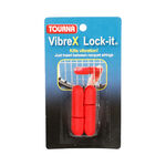 Accessoires raquettes Tourna Tourna Vibrex Lock Antivibrateur Pack De 2 Unit&eacute;s-Rouge