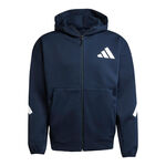 Vêtements adidas adidas Z.N.E. Full Zip Gilet En Coton Hommes-Bleu Foncé