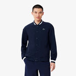 Vêtements Lacoste Lacoste Djokovic Veste De Survêtement Hommes-Bleu Foncé,Blanc