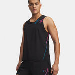 V&ecirc;tements Under Armour Under Armour Velociti Elite Singlet Maillot de course Hommes-noir, pink