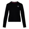 Mirella Basic Crew Sweat-shirt Femmes-Noir,Blanc