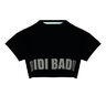 Abdominis Crop Move T-shirt Femmes-Noir
