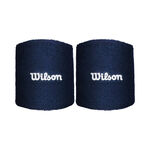 Vêtements de tennis Wilson Wilson Terry Logo Poignet Unisex - bleu foncé, 