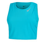 V&ecirc;tements Nike Nike Dri-Fit Fast Crop Maillot De Course Femmes-Turquoise