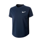 V&ecirc;tements Nike Nike Court Dri-Fit T-shirt Gar&ccedil;ons - bleu fonc&eacute;, blanc