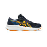 Chaussures de running ASICS ASICS Patriot 14 GS Chaussure de running sans stabilisateurs Enfants-bleu fonc&eacute;, jaune
