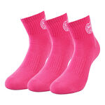 V&ecirc;tements BIDI BADU BIDI BADU Gila Ankle Tech Chaussettes de sport Pack de 3 Unisex - pink, blanc