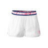 Tiida Tech 2in1 Shorts Femmes-Blanc,Pink