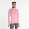 Essentials Space Dye Quarter Zip Haut manches longues Femmes - pink, 