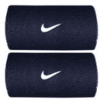 Vêtements Nike Nike Swoosh Classic Doublewide Poignet Unisex - bleu foncé, blanc