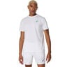 Court Graphic T-shirt Hommes-Blanc