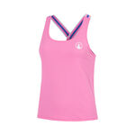 V&ecirc;tements de tennis Quiet Please Quiet Please Serve & Volley 2.0 D&eacute;bardeur tank top Filles - pink, blanc