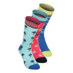 Vêtements De Tennis BIDI BADU Bold Bro II Crew Printed Move Socks 3 Pack - mixed