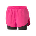 V&ecirc;tements Puma Puma Run Favorite Woven 2in1 3in Short de running Femmes - pink, noir