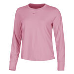 V&ecirc;tements de tennis Nike Nike One Classic Dri-Fit Haut manches longues Femmes - pink, noir