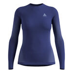 Vêtements Odlo Odlo Performance WarmCrew Haut manches longues Femmes-bleu
