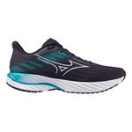 Chaussures de running Mizuno Mizuno Wave Inspire 21 Chaussure De Running Avec Stabilisateurs Hommes-Gris Foncé, Turquoise