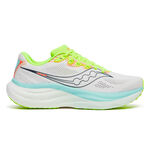 Chaussures de running Saucony Saucony Ride 19 Chaussure de running sans stabilisateurs Femmes-blanc, turquoise