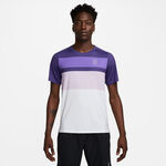 V&ecirc;tements Nike Nike Court Dri-Fit Advantage Print T-shirt Hommes-Blanc,Violet