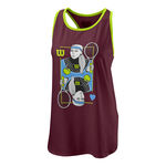 Vêtements Wilson Wilson Queen Tech Débardeur tank top Femmes - rouge vin, 