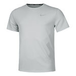 Vêtements Nike Nike Dri-Fit Miler Dri-Fit Miler UV Maillot De Course Hommes-Gris Clair