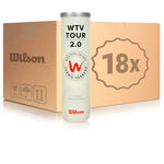 Balle de tennis Wilson Wilson WTV TOUR 2.0 Tube de 4 
