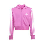 V&ecirc;tements adidas adidas 3Stripes Gilet En Coton Enfants-Pink,Blanc