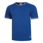 Vêtements Wilson Wilson Court Performance Crew T-shirt Hommes - bleu, 