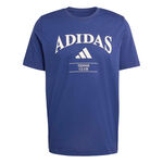 V&ecirc;tements de tennis adidas adidas Heritage Graphic Tee T-shirt - bleu, blanc