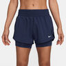 One Dri-Fit Mid Rise 3In 2N1 Shorts Femmes-Bleu Fonc&eacute;