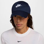 V&ecirc;tements Nike Nike Club Futura Metal Swoosh Casquette-Bleu Fonc&eacute;,Blanc