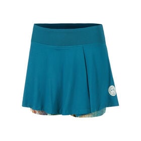 Image de Komodo Printed Wavy Jupe Femmes-Bleu Petrol